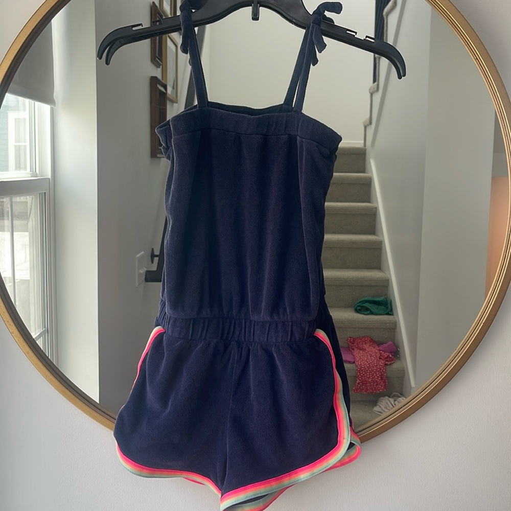 Terry cloth romper